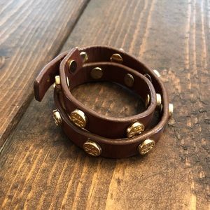 Tory Burch leather wrap bracelet